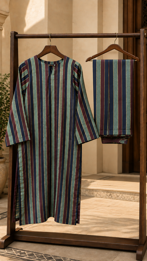 2 Pc Khaddi Lawn Yarn Dye Suit