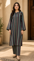 2 Pc Khaddi Lawn Yarn Dye Suit
