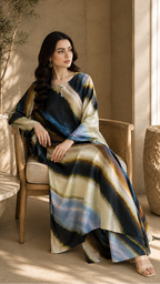 2 Pc Tie & Dye Silk Suit