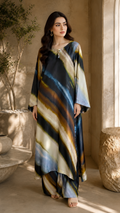 2 Pc Tie & Dye Silk Suit