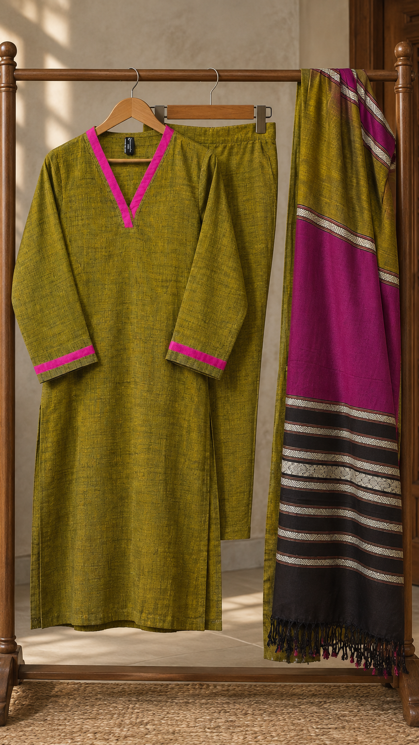 3 Pc Khaddar Suit