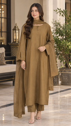 3 Pc Premium Linen Dress