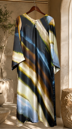 2 Pc Tie & Dye Silk Suit