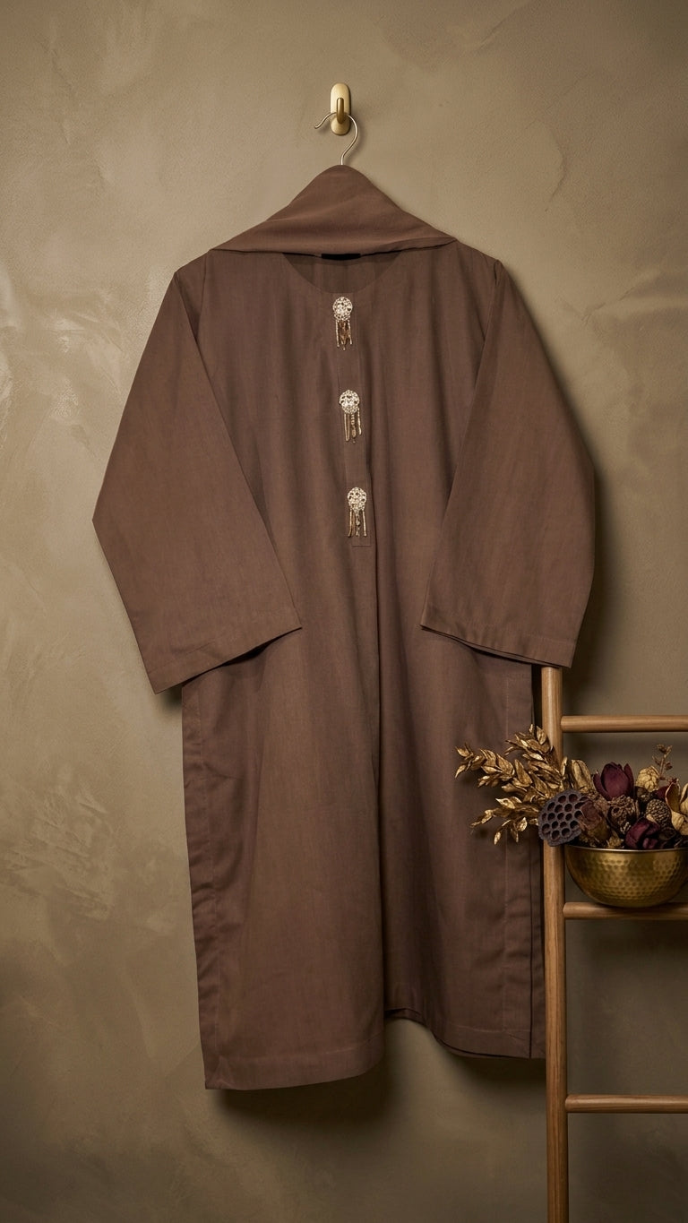 3 Pc Solid Lawn Suit