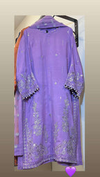 3 Pc Luxury Raw Silk Dress