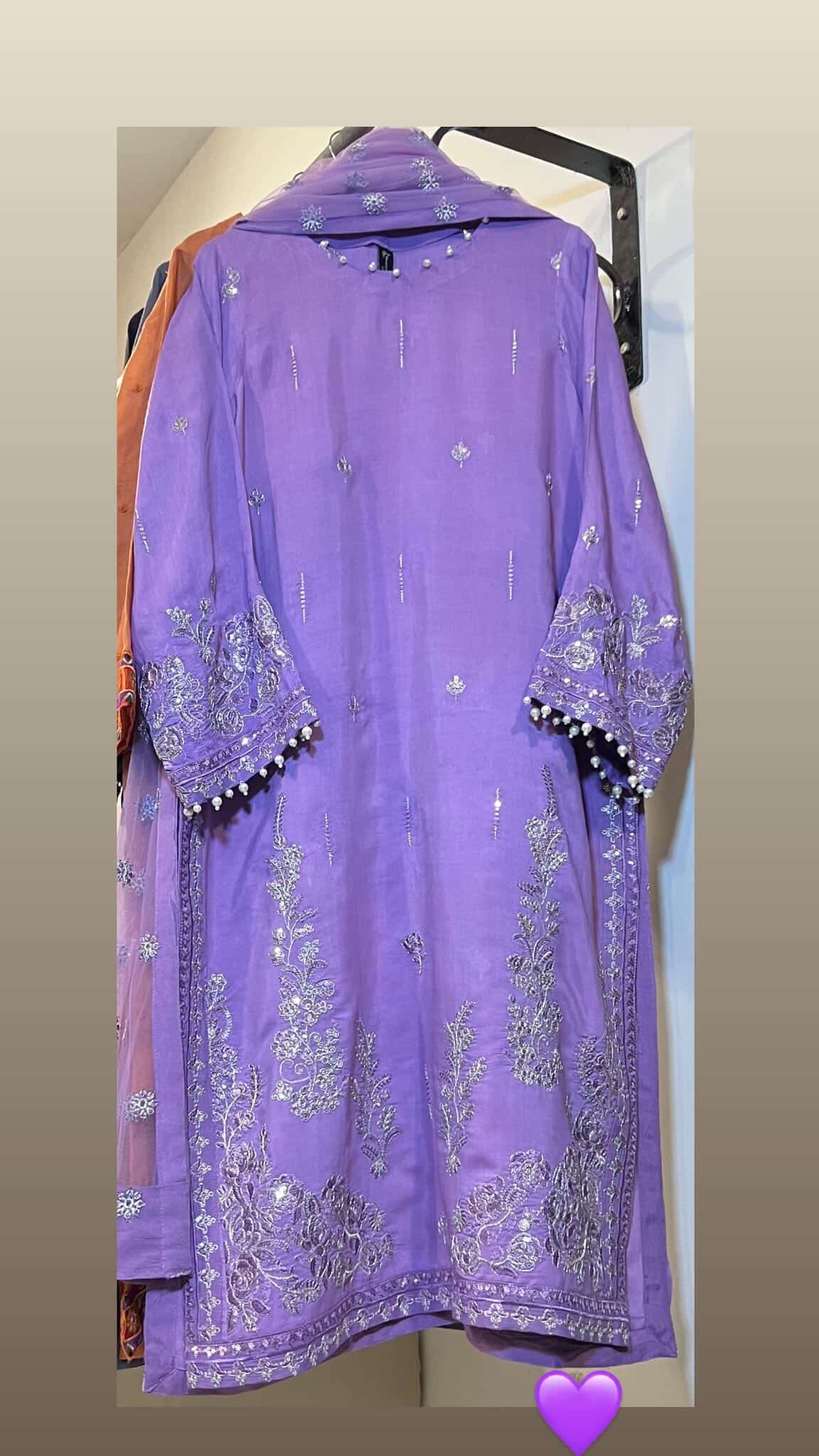 3 Pc Luxury Raw Silk Dress