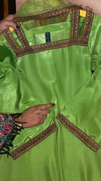 3 Pc Tassel Silk Suit